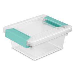 Sterilite - Plastic Mini Clip Storage Box Container with Latching Lid, 12 Pack
