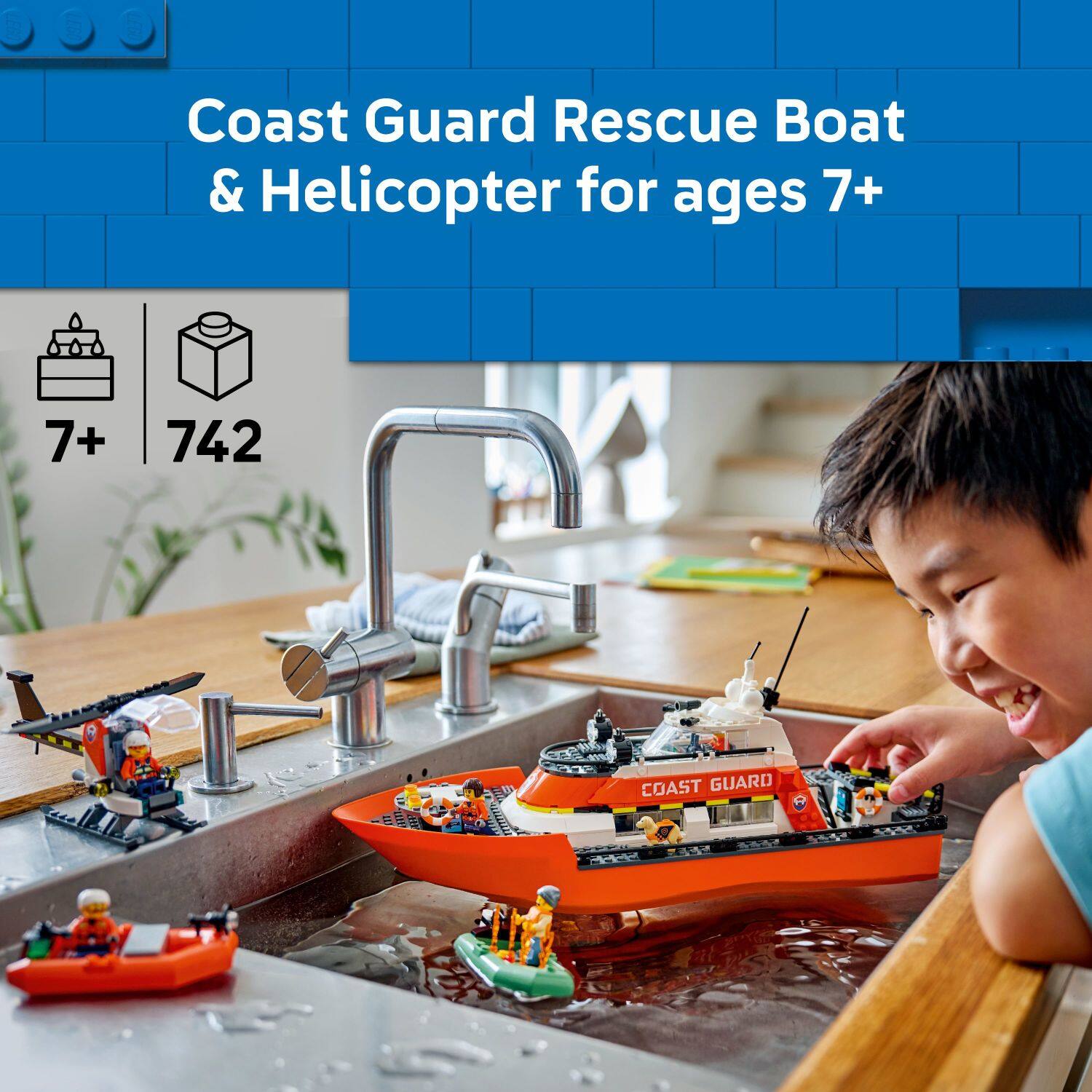 Coast Guard Rescue Boat & Helicopter for ages 7+

7+ 742