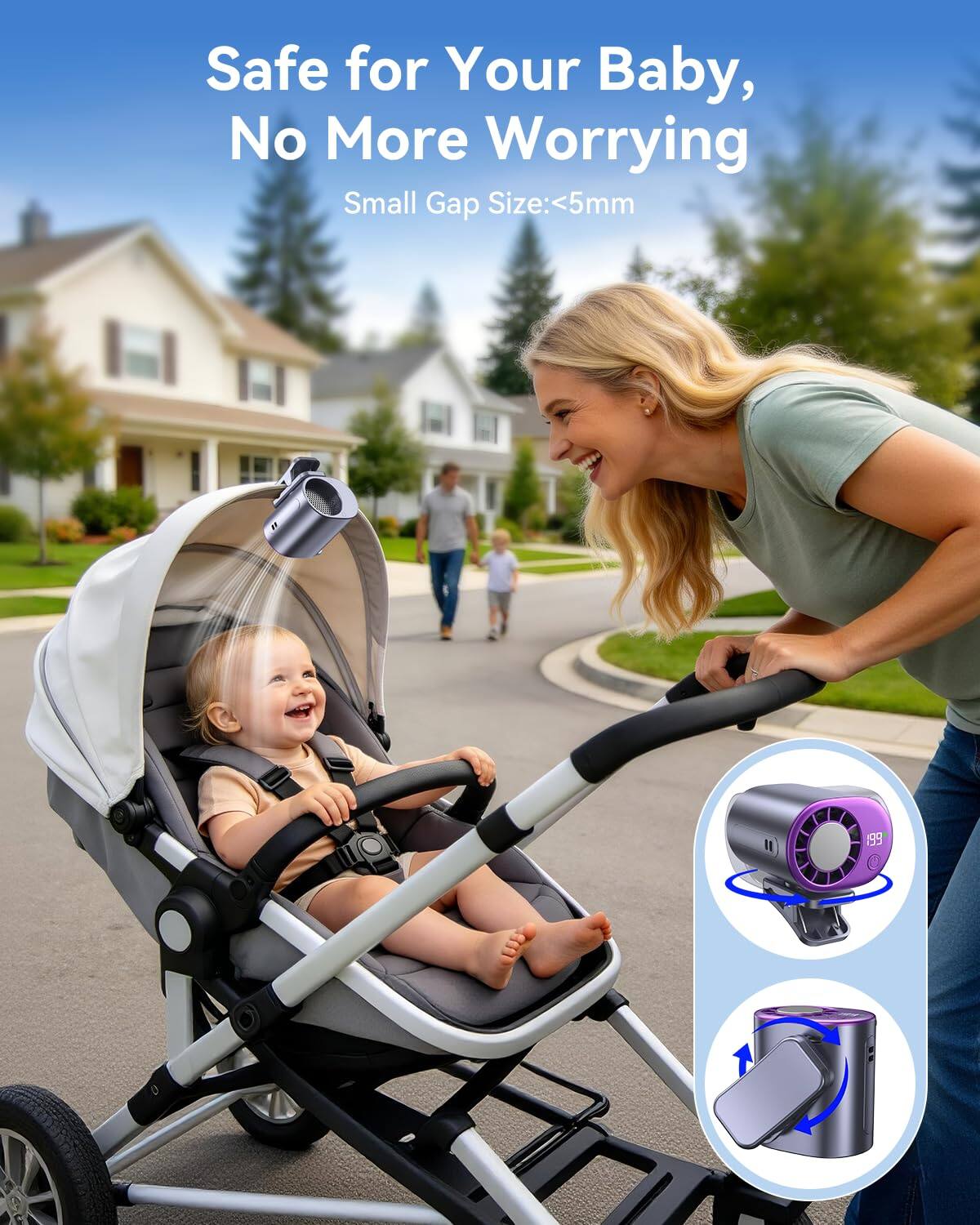 Safe for Your Baby, No More Worrying  
Small Gap Size: <5mm  
199