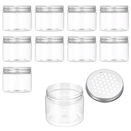 Unique Bargains - Premium Empty Scent Beads Container, Refillable Spice Tin Hollow Lid, 10pcs 5.1oz - For Aromatherapy, Scent, Storage - Clear