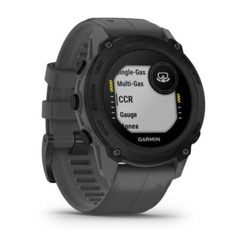 LIGHT Single-Gas Multi-Gas MENU CCR UP Gauge DOWN pnea GARMIN STOP BACK