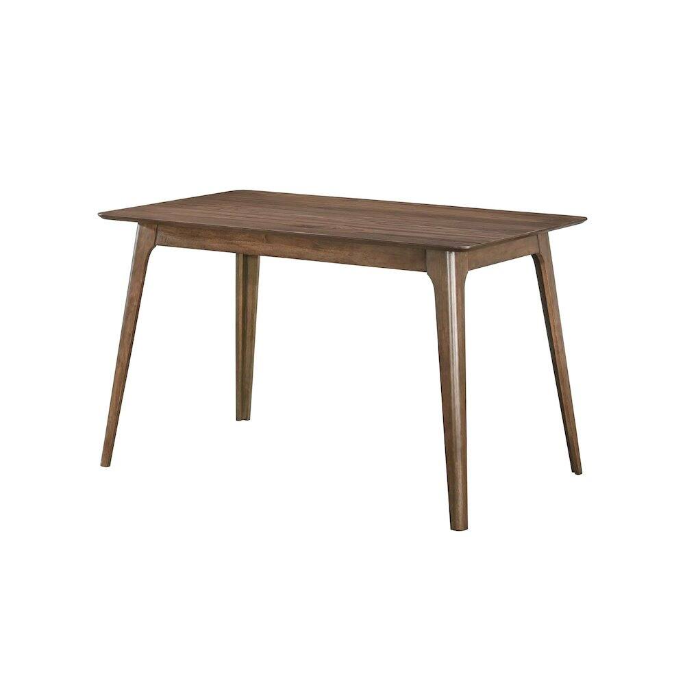 New Classic Furniture - Oscar 5-Piece Wood Counter Table Set in Walnut/ - Dark Gray