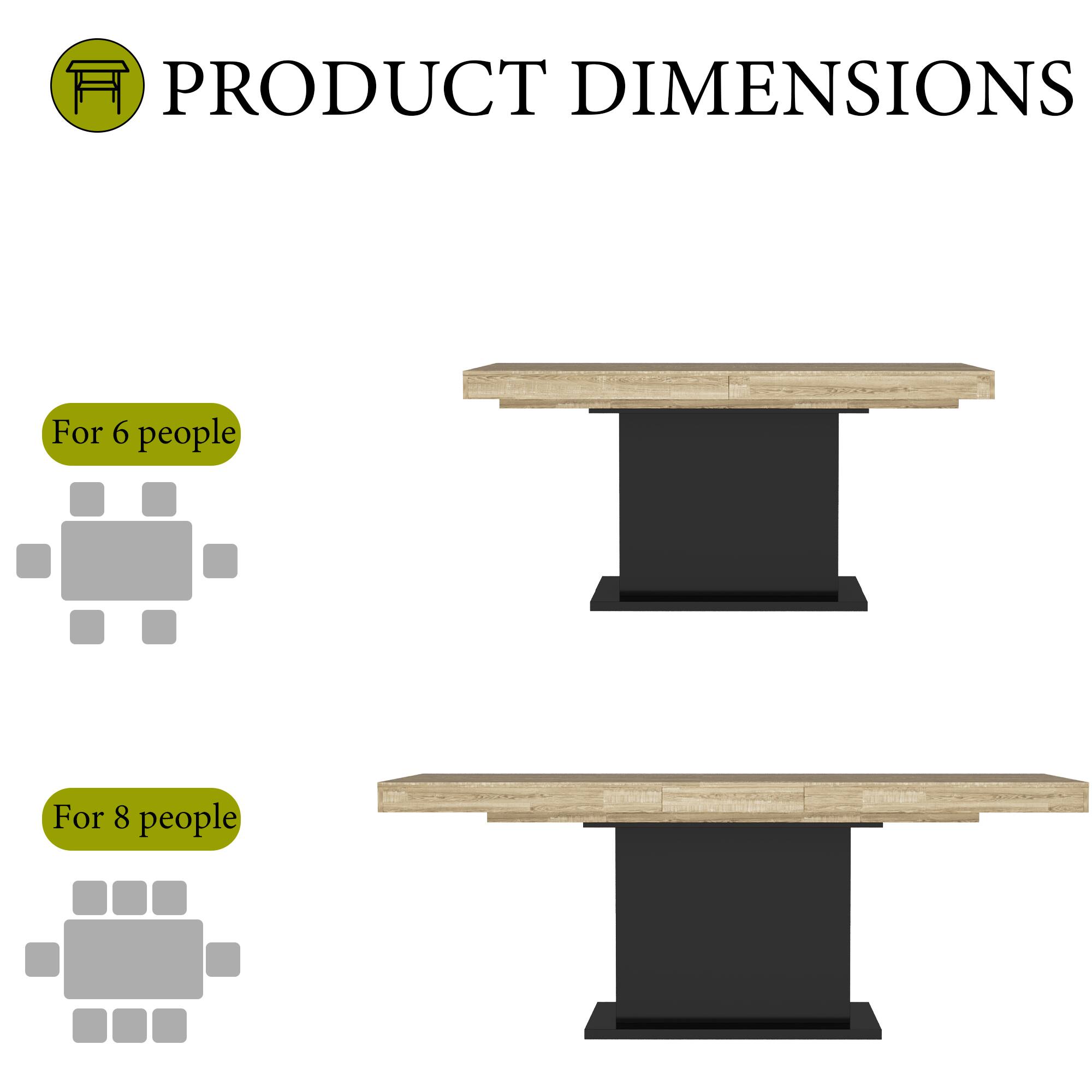 PRODUCT DIMENSIONS

For 6 people

For 8 people