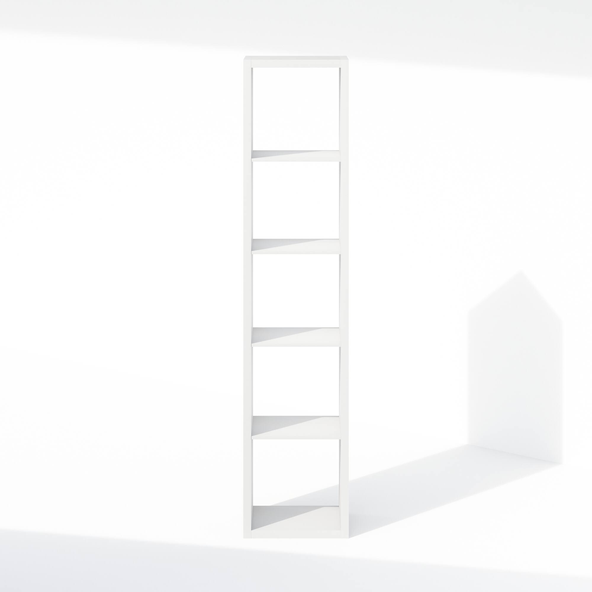 Alt View 2. Furinno - Cubic Open Back Multipurpose Clothing & Closet Storage Organizer Shelf, 5-Cube - White.