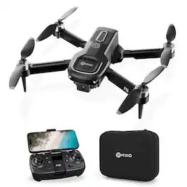 Contixo - F16 Ziro Stunt Drone 1080P HD Camera, FPV, Foldable, 16-Min Flight, Brushless Motor, Follow Me - Black
