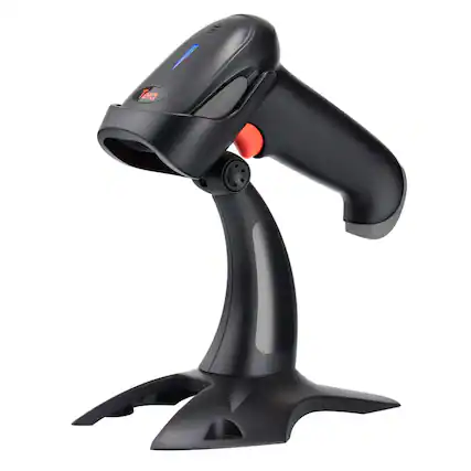 Front. Tera - Tera 1D 2D QR Wireless Barcode Scanner with Stand and Battery Level Indicator HW0002.