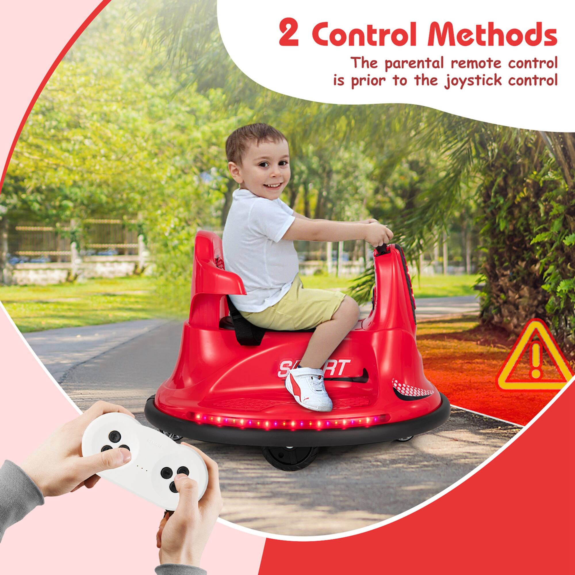 2 Control Methods  
The parental remote control is prior to the joystick control