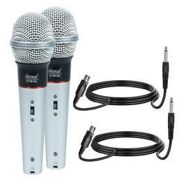 5 CORE - 5Core XLR Microphone Dynamic Mic Karaoke Singing Studio Mics Handheld Microfono - White
