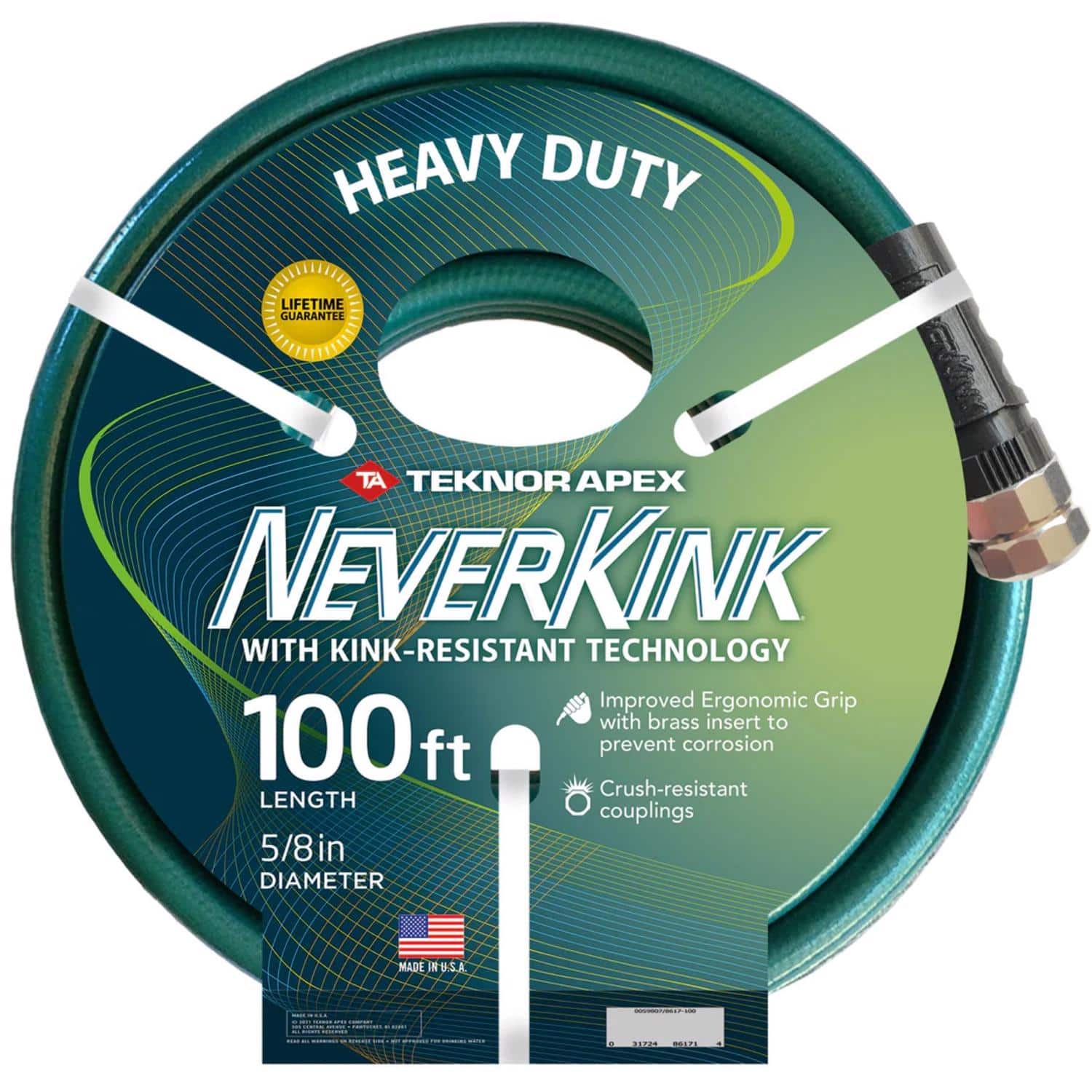 Teknor Apex - Neverkink 5/8 in. D 100 ft. L Heavy Duty Garden Hose