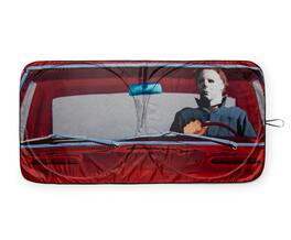 Surreal Entertainment - Halloween Michael Myers Sunshade for Car Windshield | 64 x 32 Inches - Blue