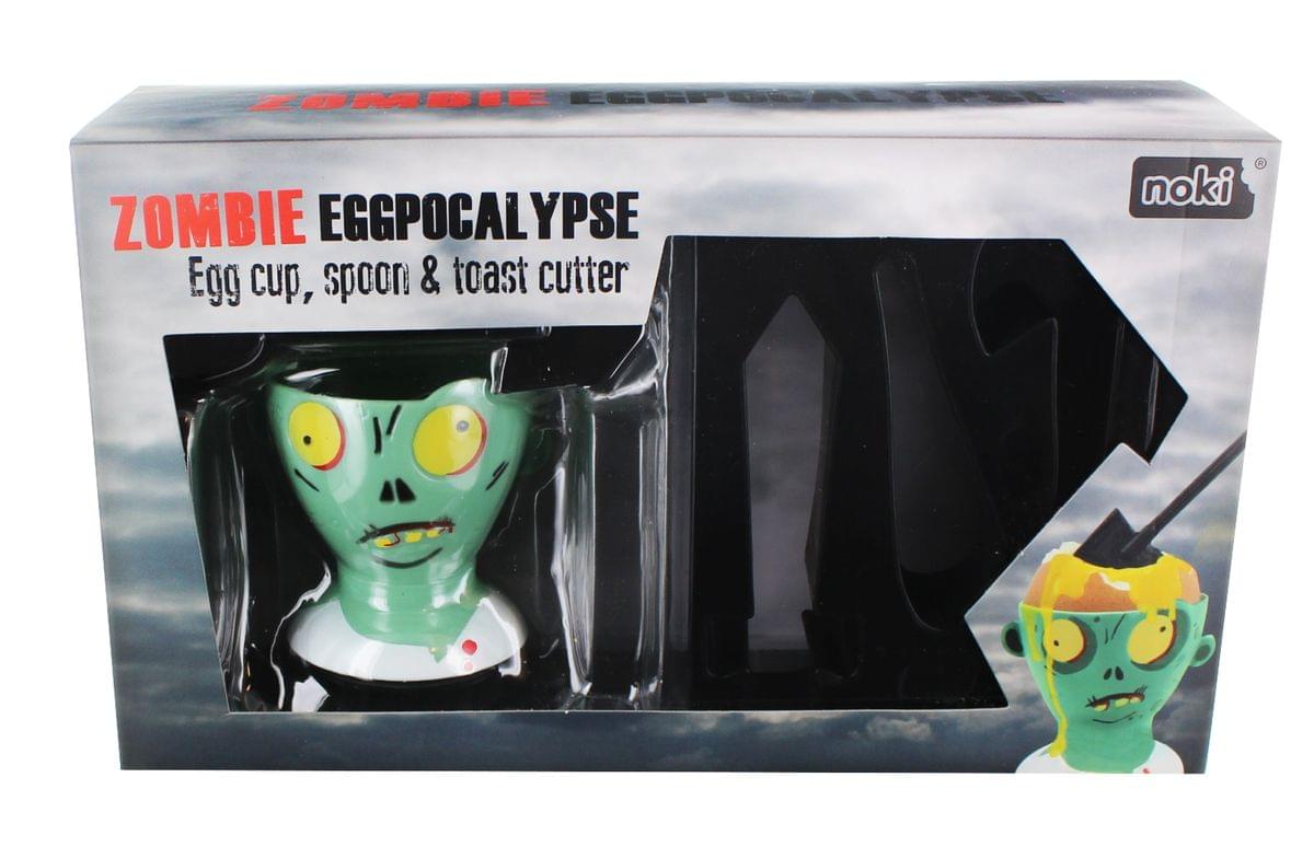 ZOMBIE EGGPOCALYPSE  
Egg cup, spoon & toast cutter  
noki