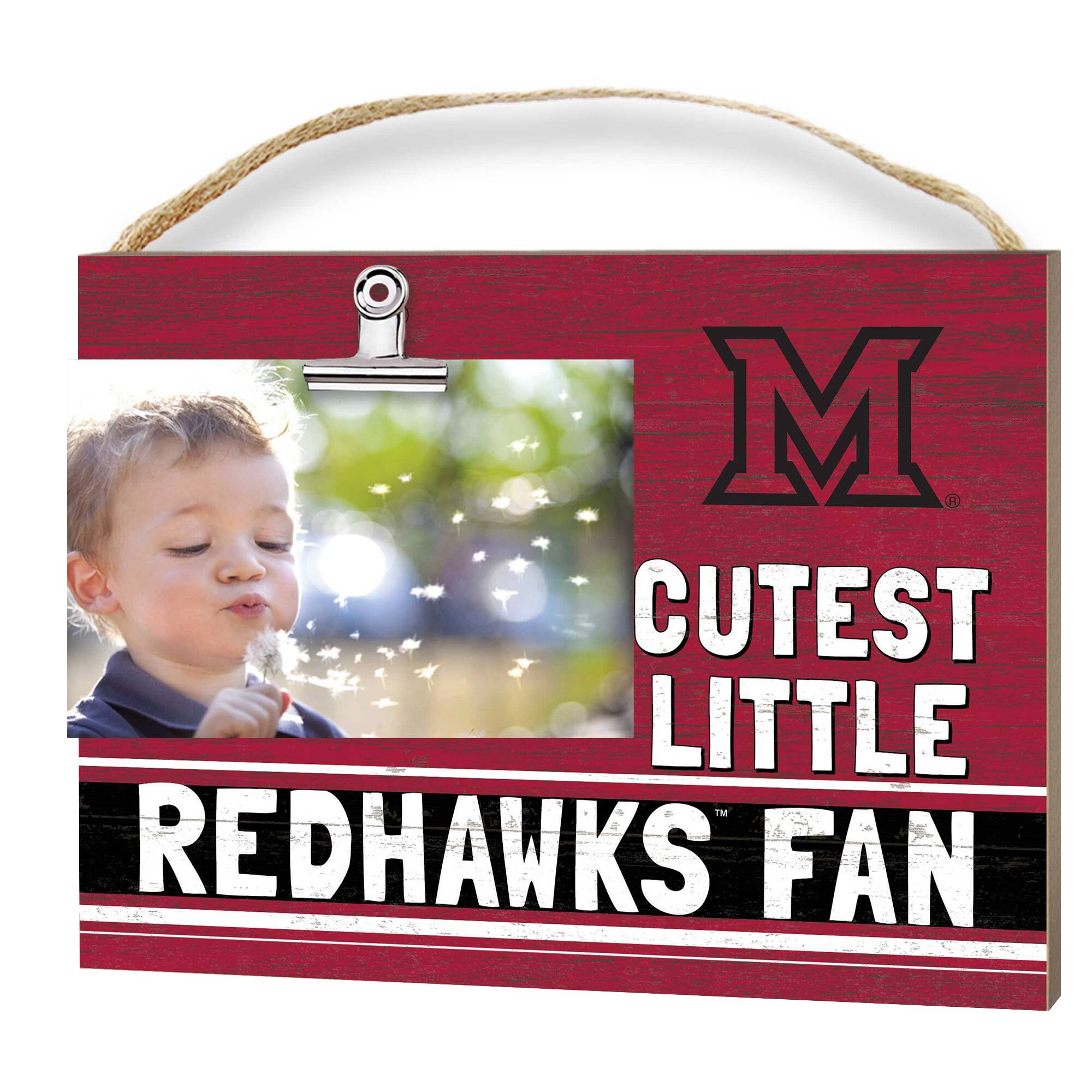 Miami University RedHawks 8'' x 10'' Cutest Little Team Logo Clip Photo Frame