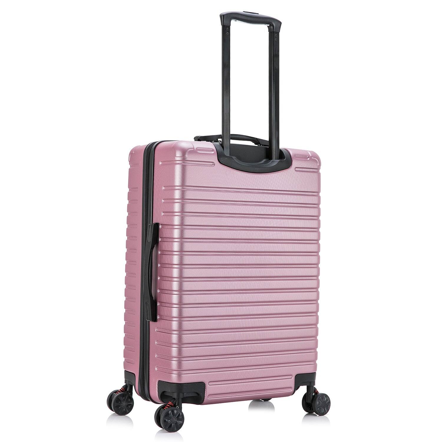 Alt View 1. InUSA - Deep lightweight hardside spinner luggage 24" - ROSE GOLD.