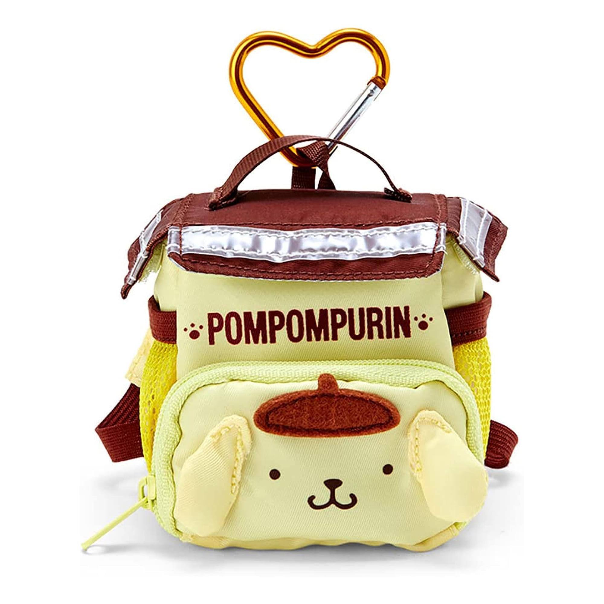 Front. Hello Kitty - Sanrio Character Mascot Bag Clip Keychain | Pompompurin - Brown.