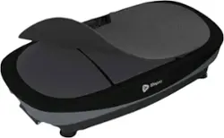 Lifepro - Rumblex Max 4D Black Vibration Plate Exercise Machine with Loop Resistance Bands - Front_Zoom