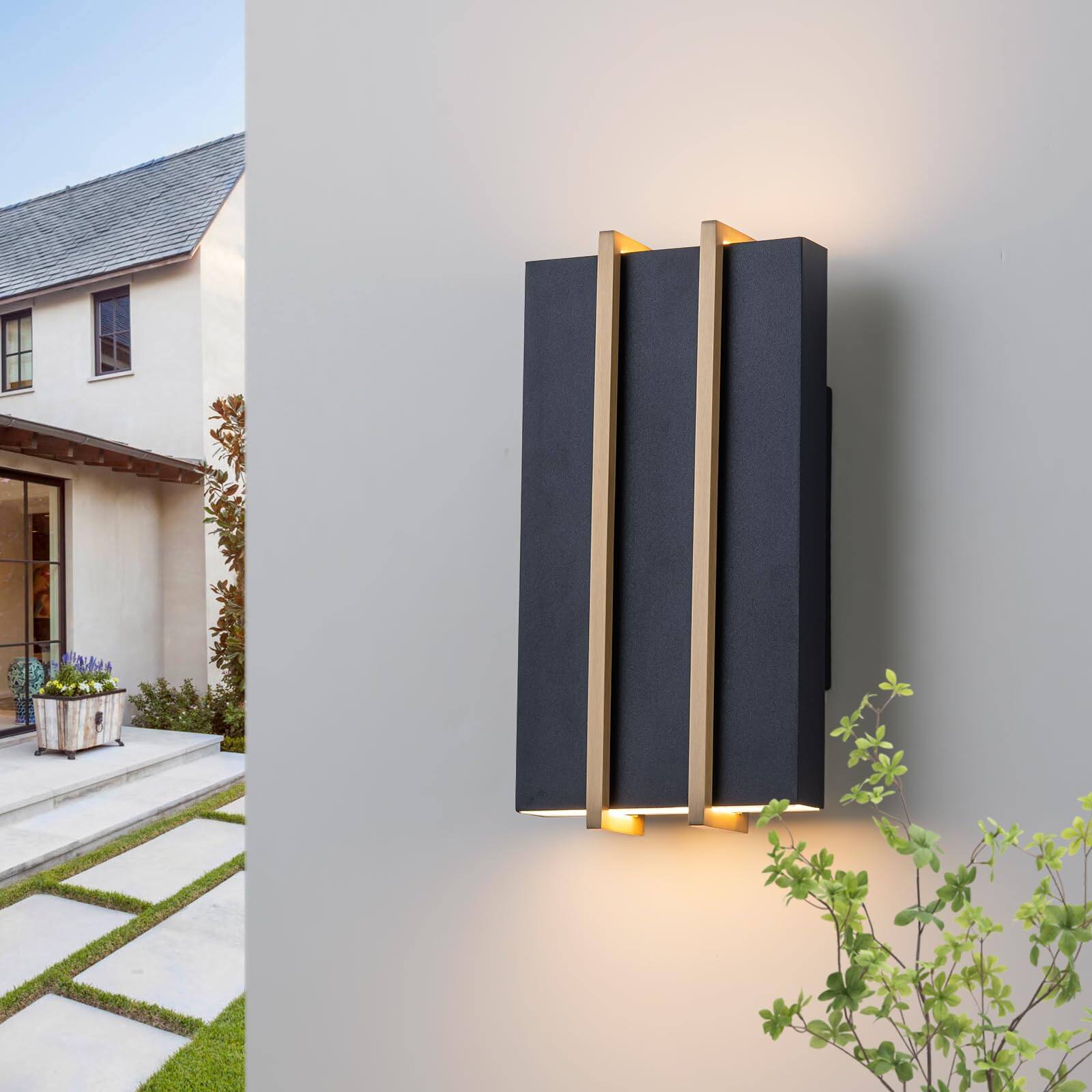 Reds Spade Modern Outdoor Wall Light Up And Down Lights 10 Exterior ...