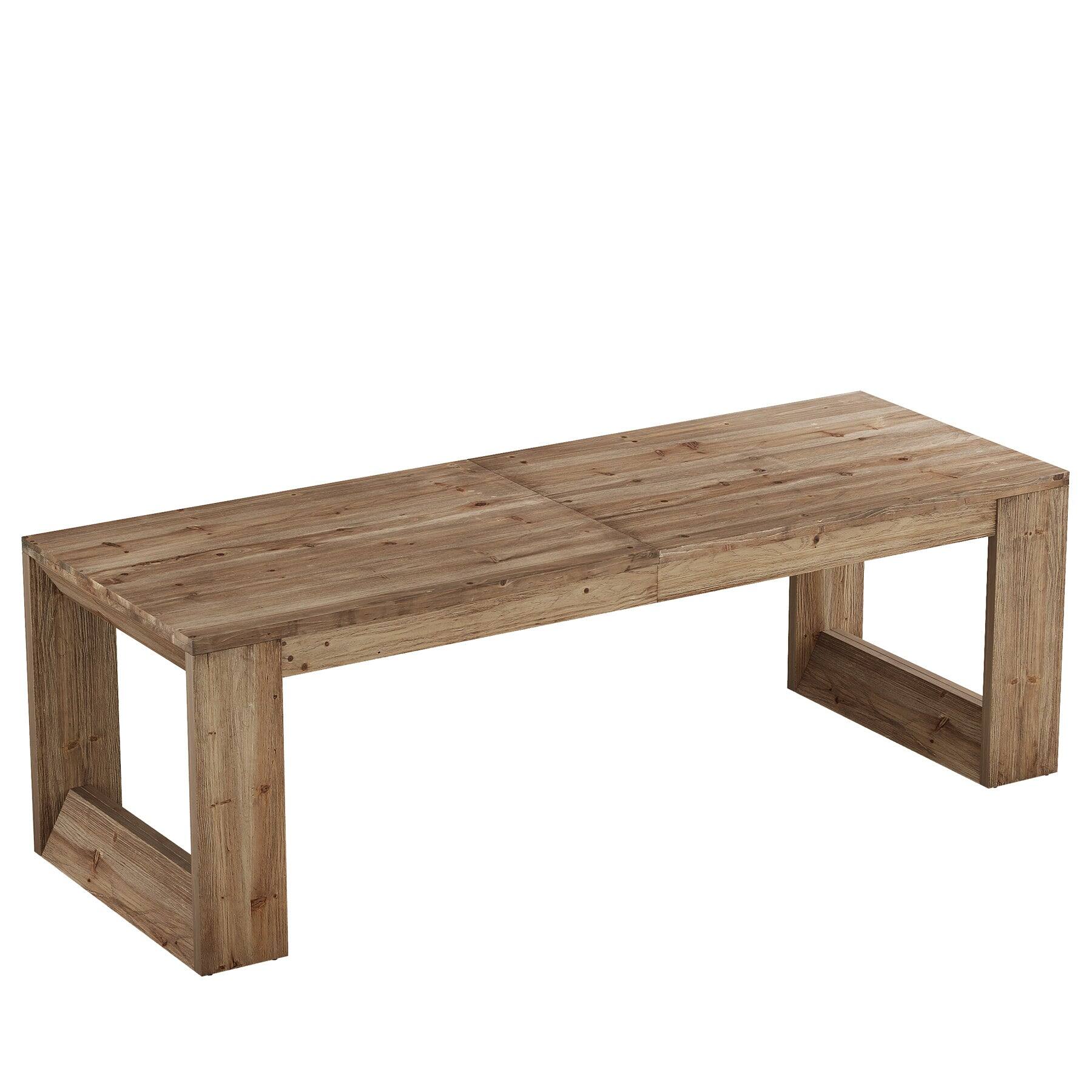 Alt View 4. Tribesigns - Office Computer Desk with Solid Wood Construction, for Computer Work, Writing and Study in Home Offices - Brown.