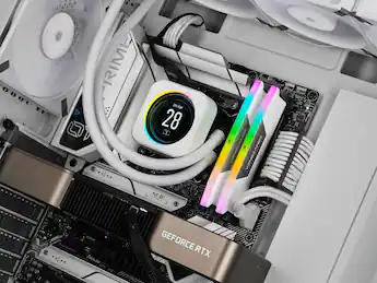 CORSAIR VENGEANCE RGB 32GB (2x16GB) DDR5 6000MHz C36 UDIMM Desktop CORSAIR VENGEANCE RGB 32GB (2x16GB) DDR5 6000MHz C36 UDIMM Desktop