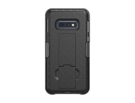 Front. Verizon - Verizon Shell and Holster for Galaxy S10e - Black.