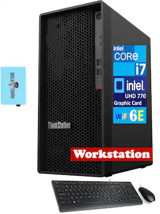 DOCK TORM
ThinkStation P3
Intel Core i7
Intel UHD 770 Graphic Card
WiFi 6E
Workstation