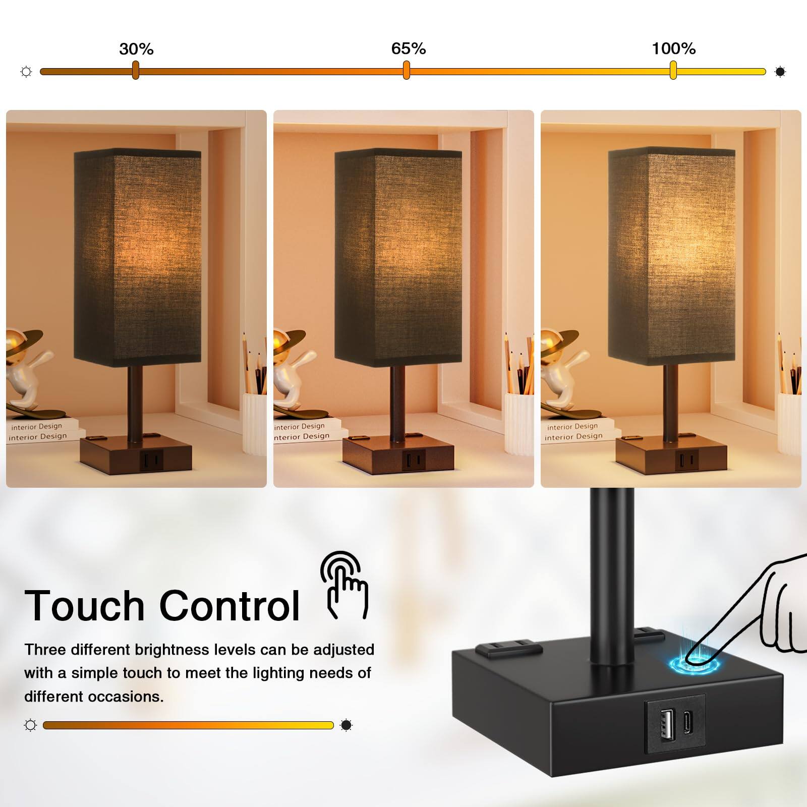 30% 65% 100% interior Design interior Design interior Design interior Design interior Design interior Design Touch Control

Three different brightness levels can be adjusted with a simple touch to meet the lighting needs of different occasions.