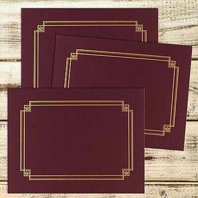 Alt View 2. Great Papers - Certificate Holders, 12", 3/Pack - Burgundy.