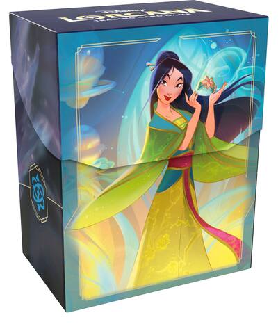 disney lorcana card holder Feldherr Card Holder with Lid for Disney Lorcana 150 Cards 1 Compartment