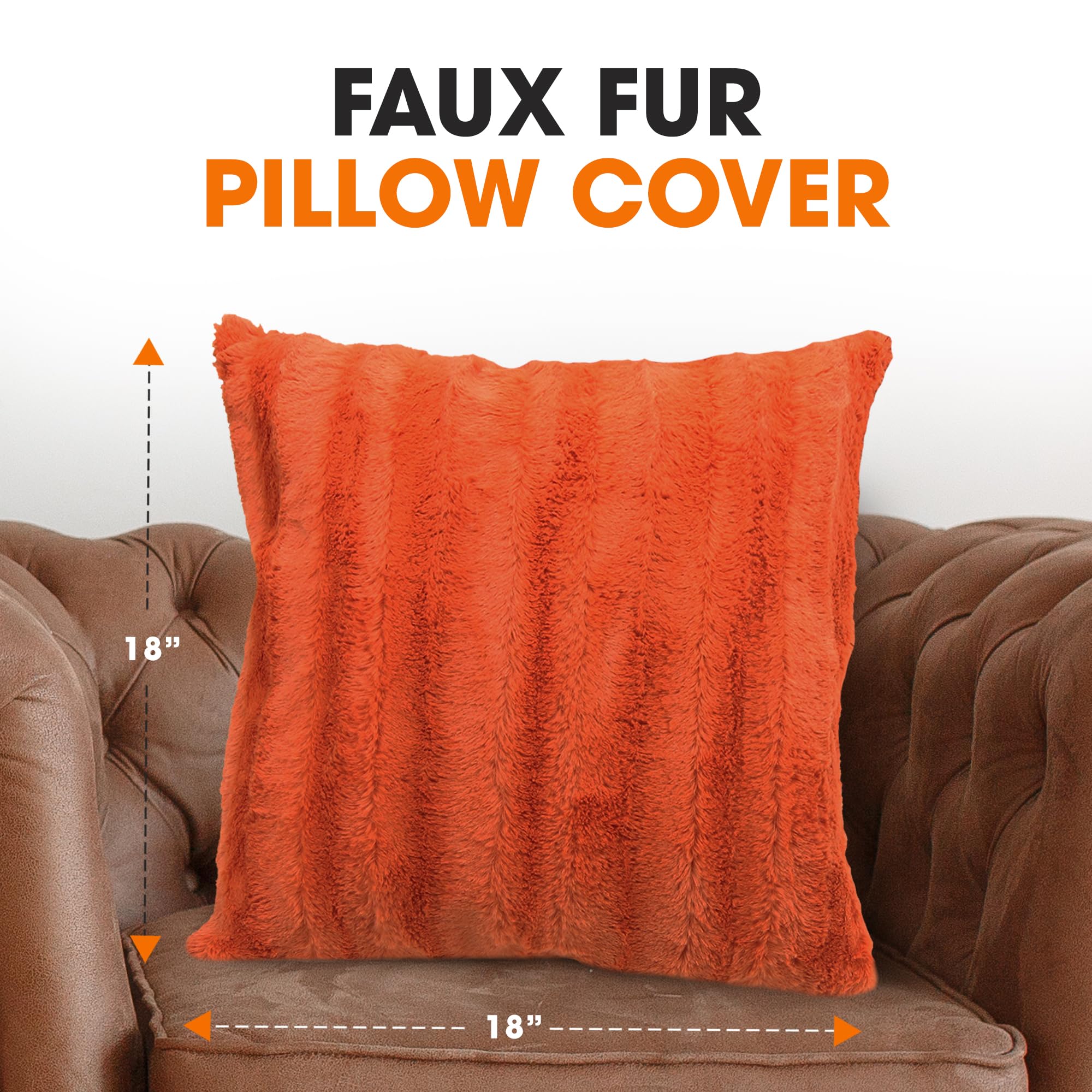 FAUX FUR PILLOW COVER

18" x 18"