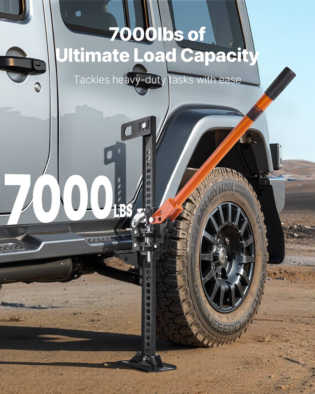 7000 lbs of Ultimate Load Capacity  
Tackles heavy-duty tasks with ease  
7000 LBS