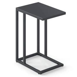 Kadyn - C-Shaped Side Table with Adjustable Leveling Feet for Stability, Dark - Gray