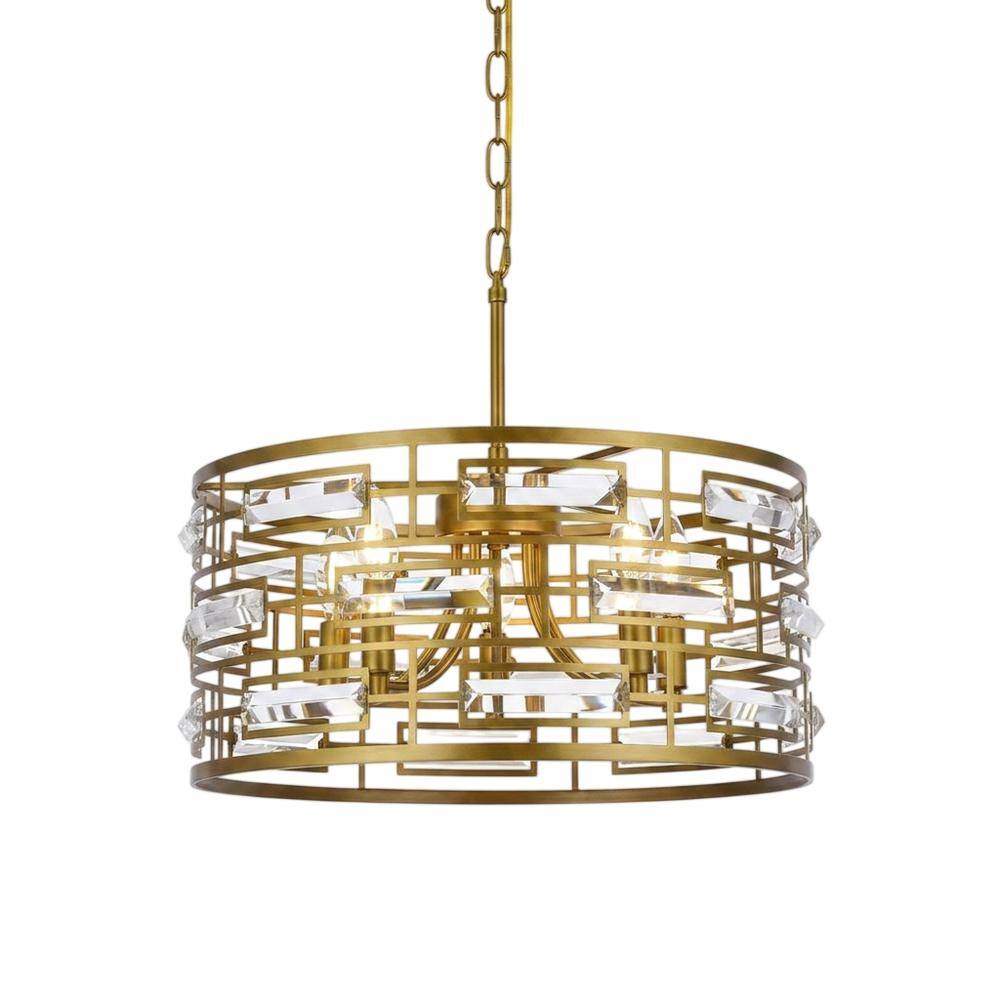 Elegant Lighting - Kennedy 18.5 inch pendant in - Brass price history on PriceWatchPro