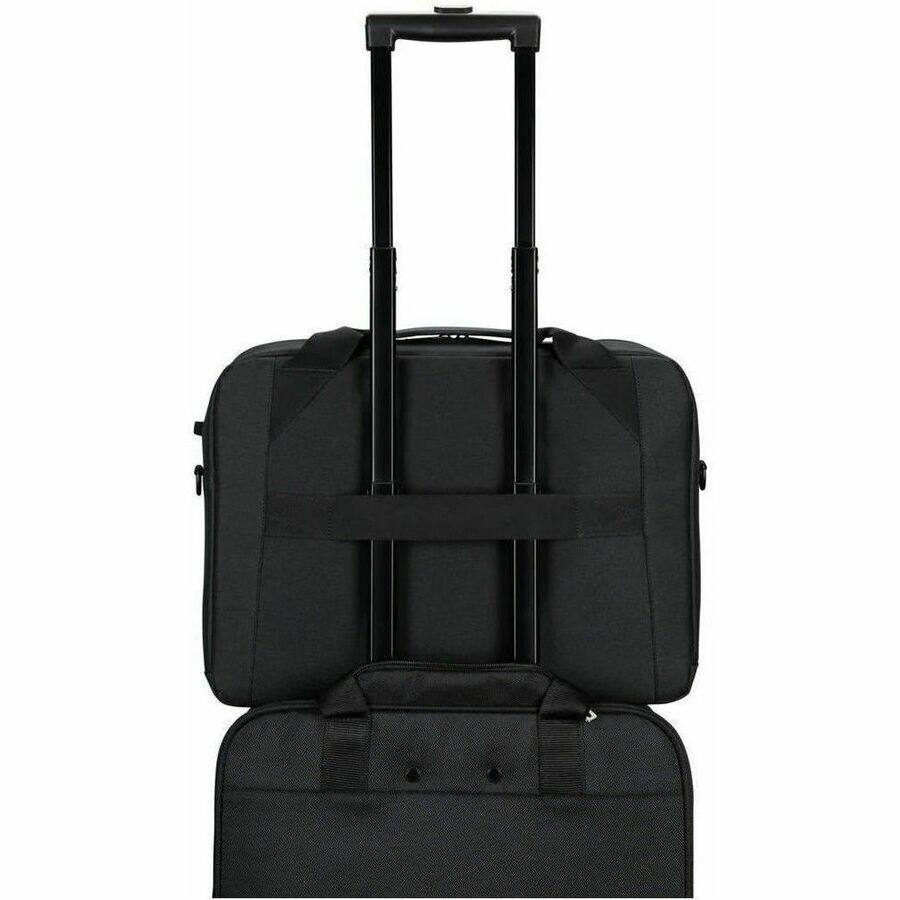 Alt View 4. Targus - Targus Classic EcoSmart CN418GL Carrying Case (Briefcase) for 17" to 18" Notebook - Black - TAA Compliant - Water - Black.
