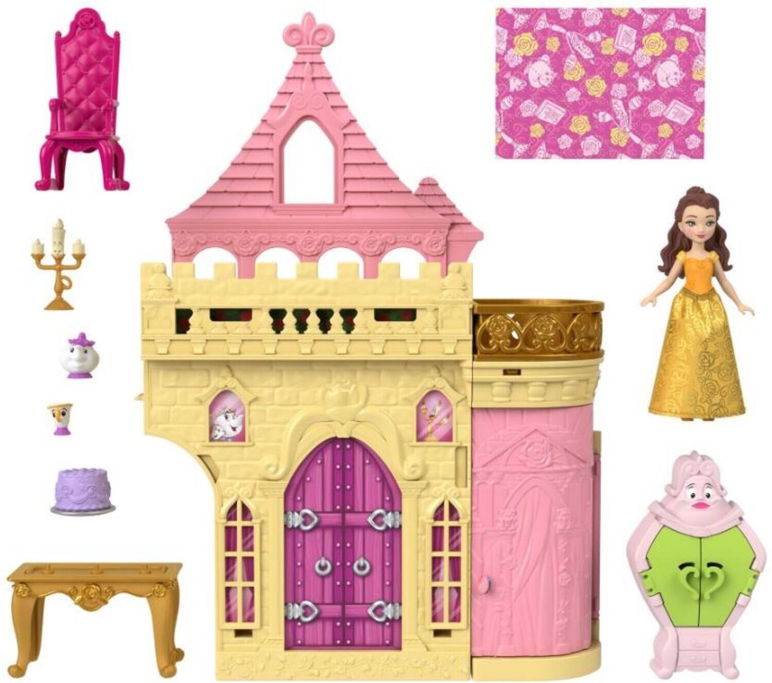 Alt View 3. Mattel - Mattel - Disney Princess Belle's Magical Surprises Playset   - Collectibles - Multicolor.