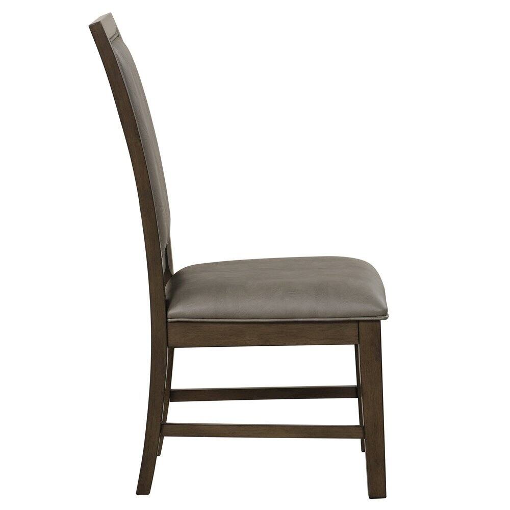 Alt View 2. New Classic Furniture - Cityscape Dining Chair-Walnut (Set of 2) - Brown.