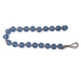 BreeBe - Frosted Glass Bead Garland (Set of 2) - Blue