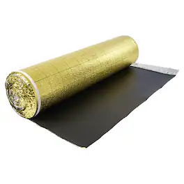 VEVOR - Floor Underlayment 200 sq. ft/Roll, 3-in-1 3 mm Thick Flooring Padding with Tape & Vapor Barrier, Heavy Duty EPE Foam - Golden + Cutting Grid PE Film Surface