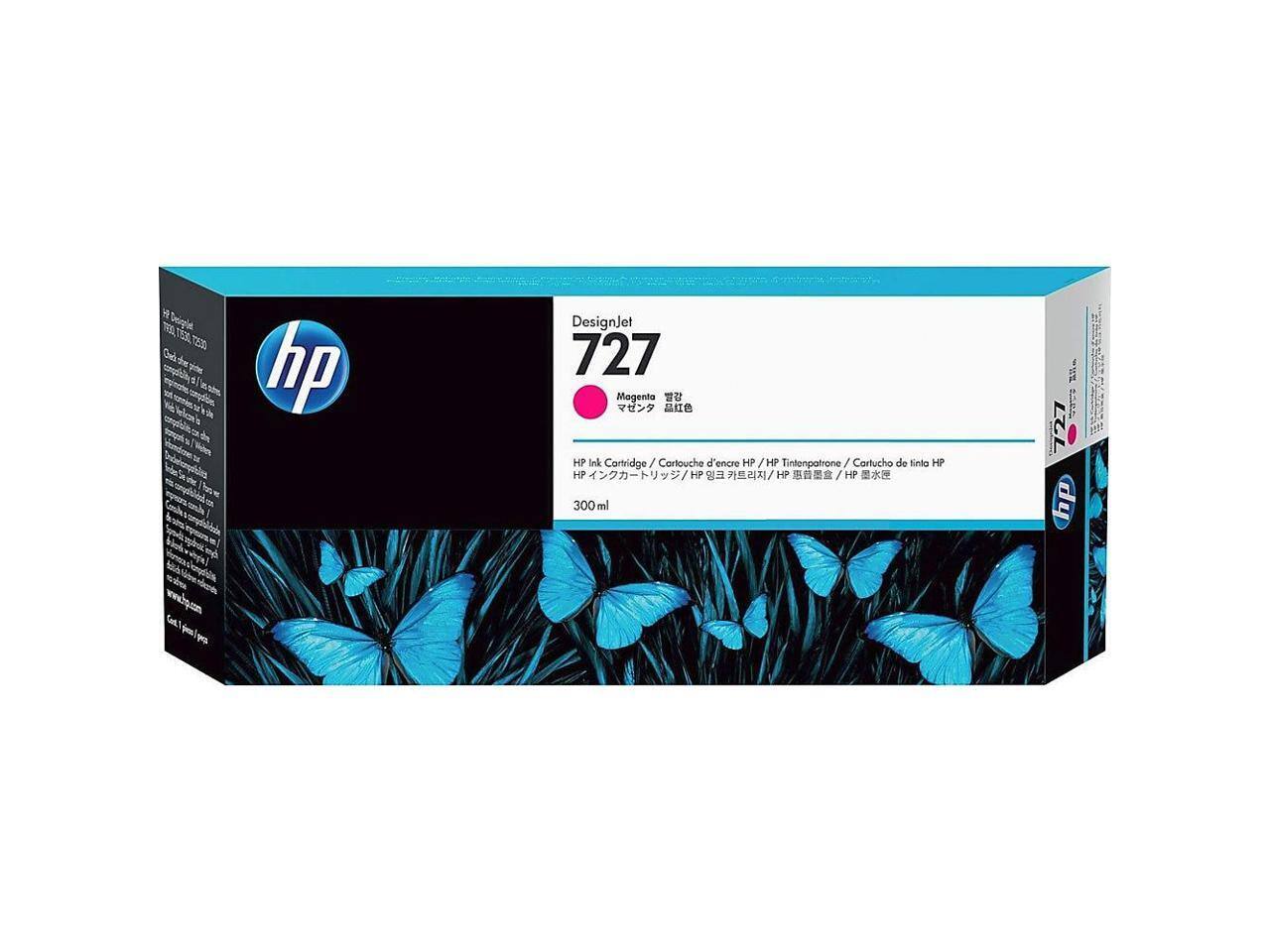 DesignJet 727 Magenta  
HP Ink Cartridge / Cartouche d'encre HP / HP Tintenpatrone / Cartucho de tinta HP  
300 ml