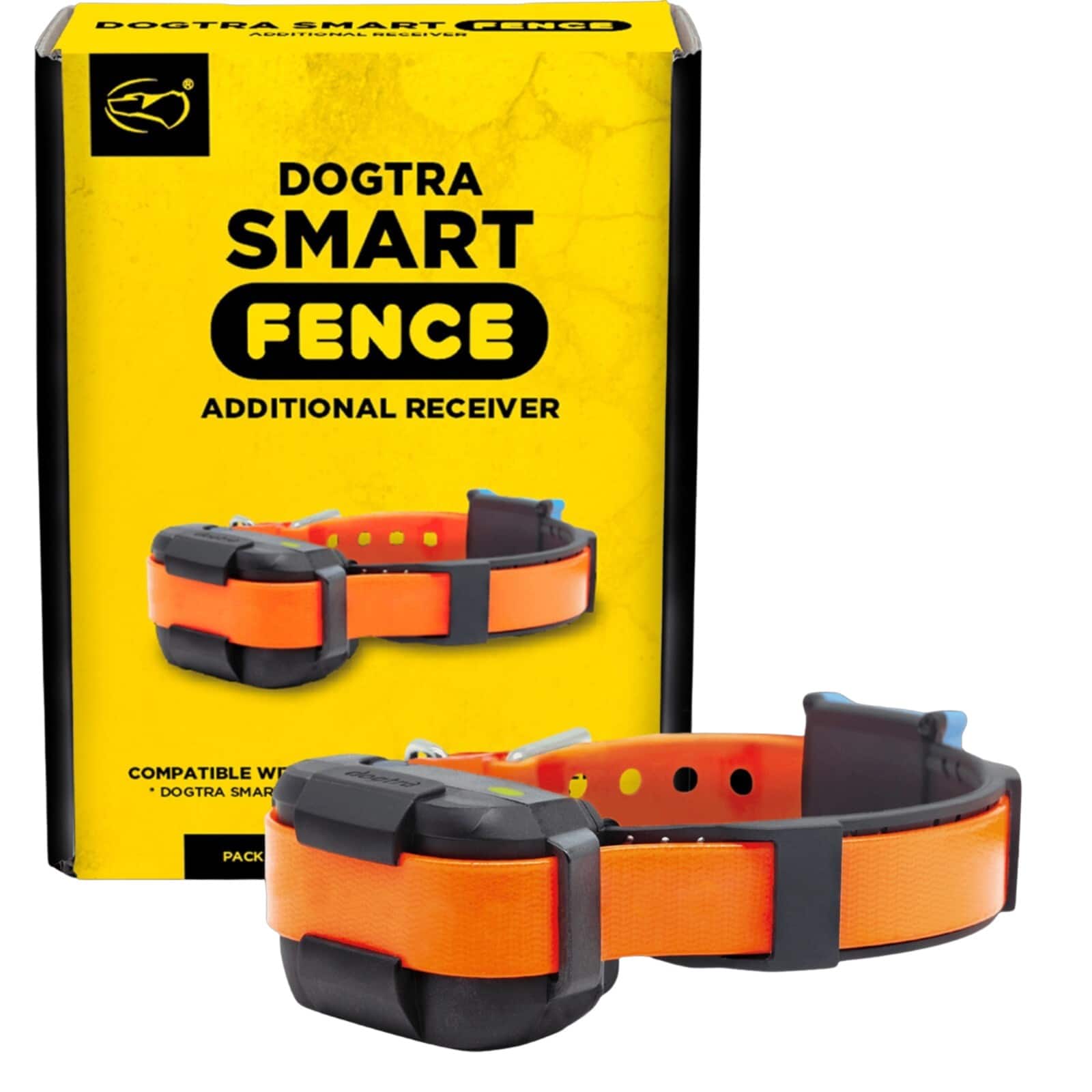 Dogtra - Smart Fence Additional Receiver Only - Expand to 2 Dogs, No Subscription, 35 lbs - Orange