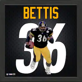 Highland Mint - Jerome Bettis Pittsburgh Steelers 13'' x 13'' Jersey Number Frame - Multicolor