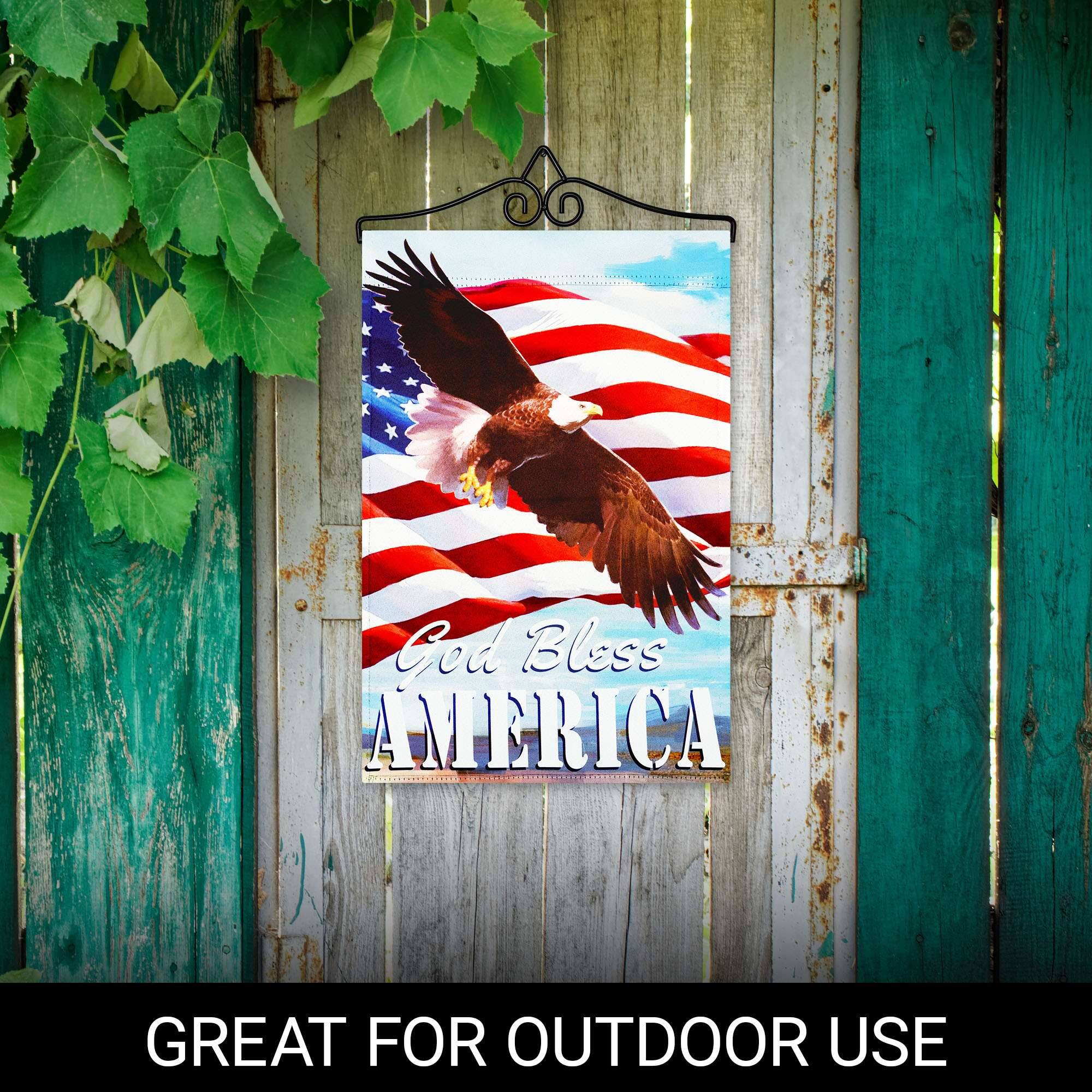 God Bless America  
Great for Outdoor Use