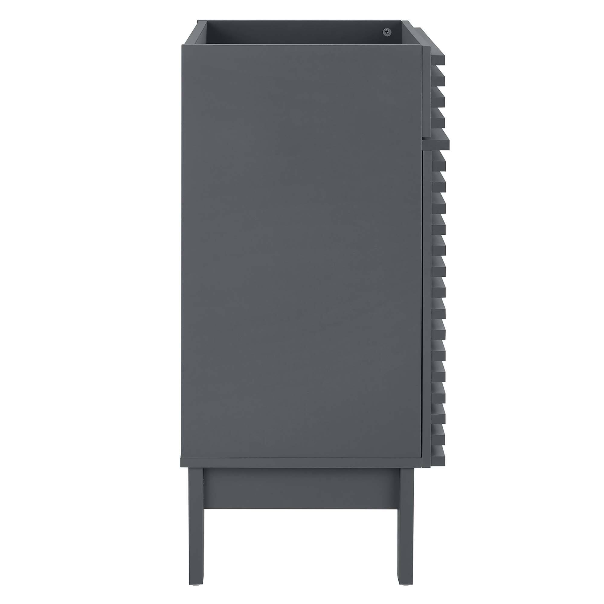 Alt View 1. Modway - Render 18" and 24" Bathroom Cabinets Basin Not Included - Gray.