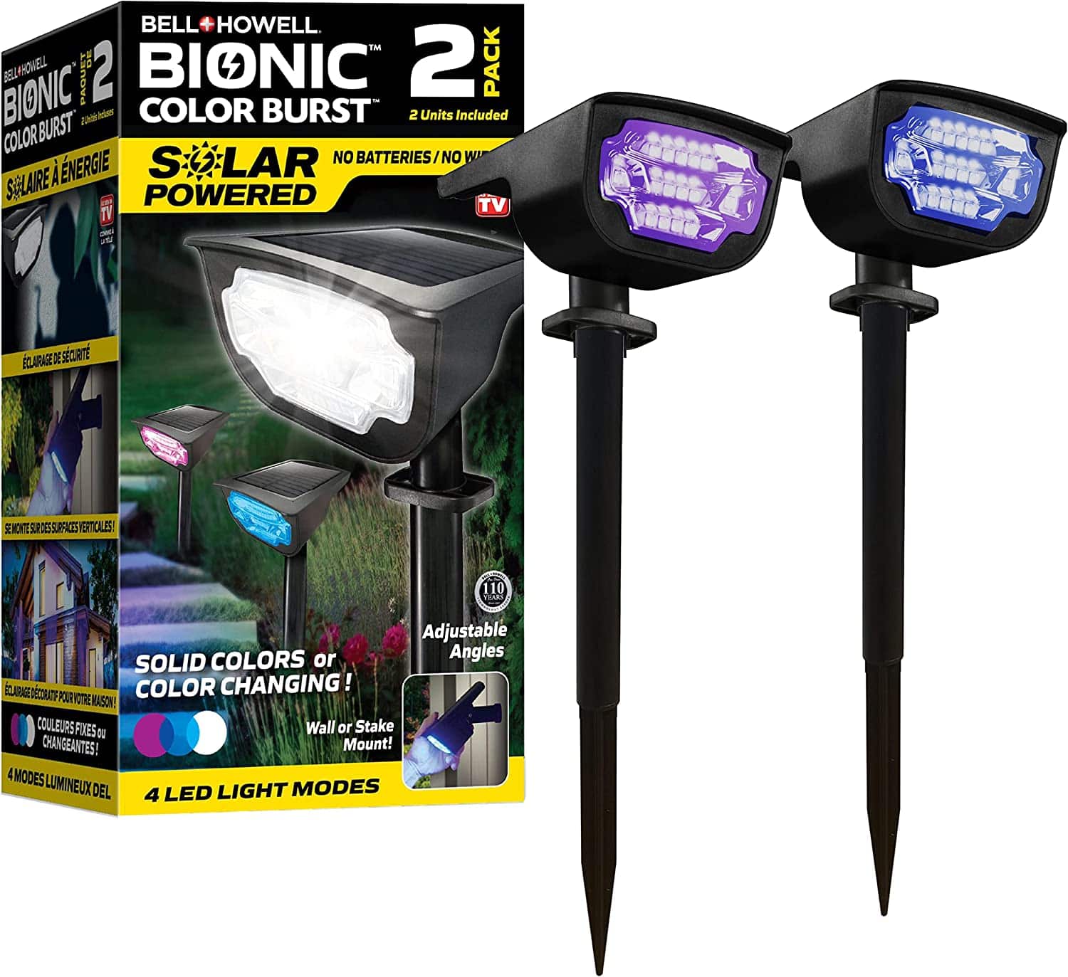 Bell + Howell - Bionic Color Burst Solar Powered Waterproof Pathway Lights- 2 Pack price history on PriceWatchPro