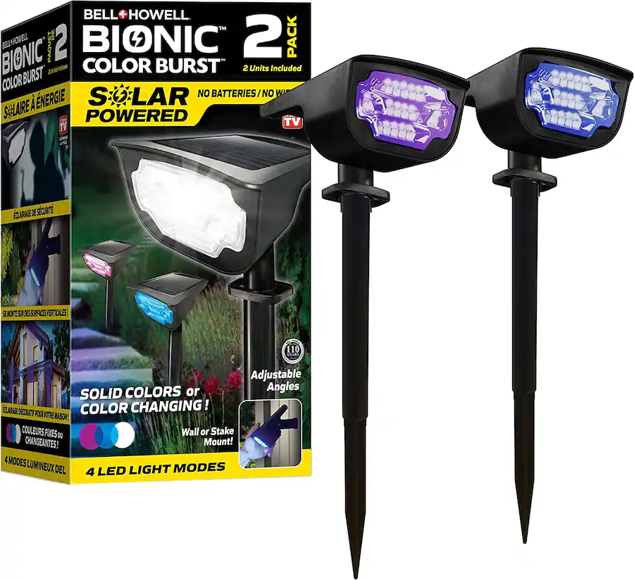 Bionic Colorburst Bell + Howell Bionic Color Burst Solar Powered Waterproof Pathway ...