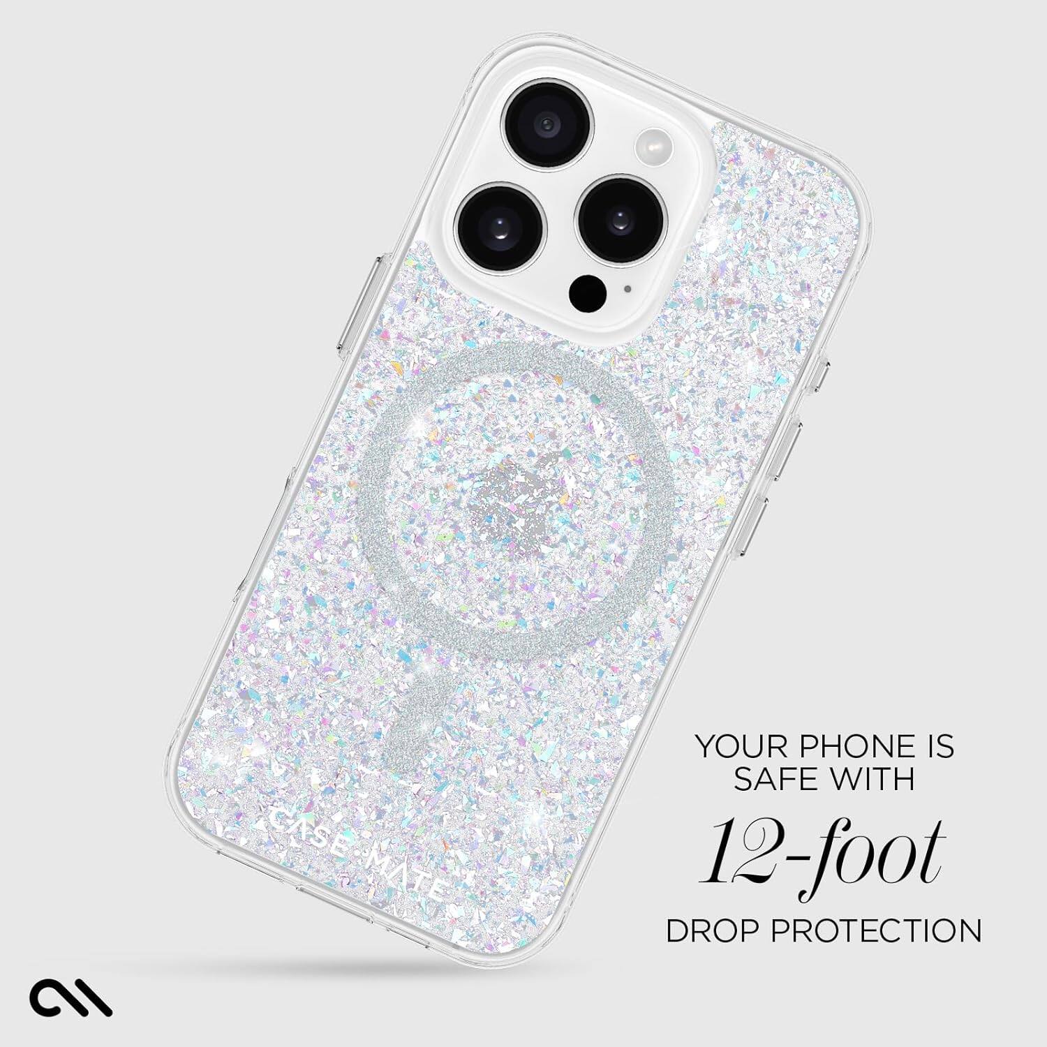 CASE MATE  
YOUR PHONE IS SAFE WITH 12-foot DROP PROTECTION