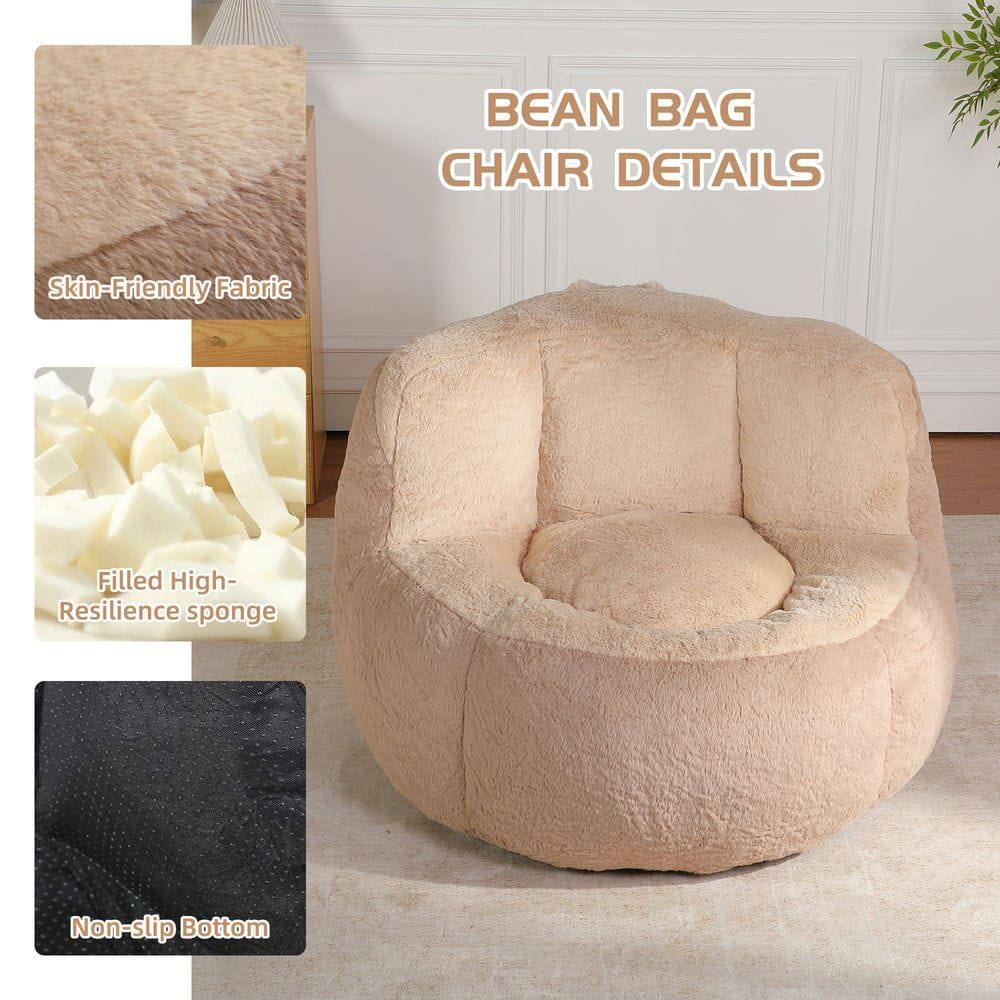 BEAN BAG CHAIR DETAILS

- Skin-Friendly Fabric
- Filled High-Resilience Sponge
- Non-slip Bottom