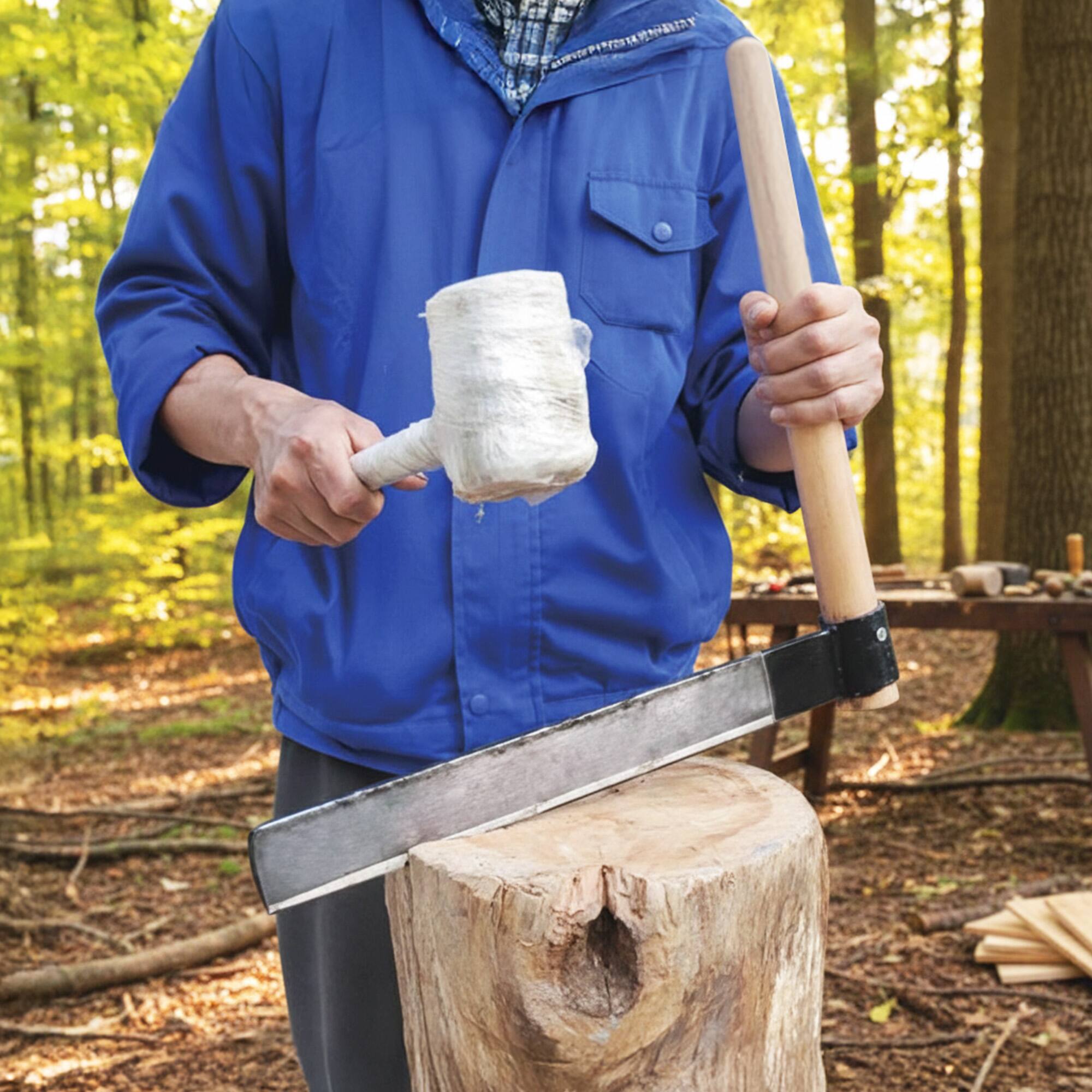 Alt View 2. Timber Tuff - Timber Tuff TMW-62 Shingle Froe Traditional Woodworking Tool for Wood Splitting.