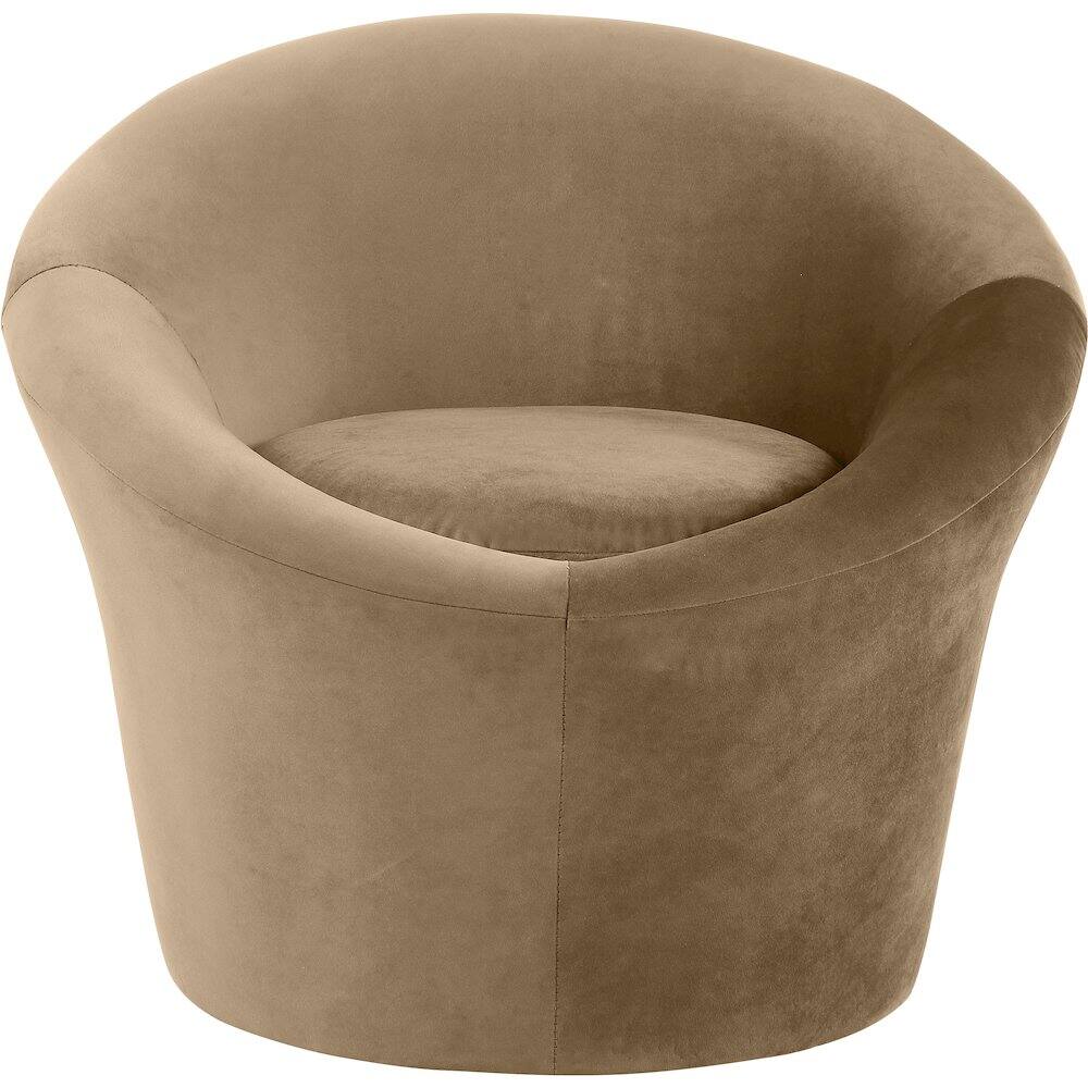 Alt View 2. Meridian Furniture - Tristan Beige Velvet Accent Chair - Beige.