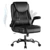 Front. CloudRest Pro - Ergonomic Office Chair Swivel Tilt Gaming Chair with Lumbar Support Computer Chair,Black - Black.