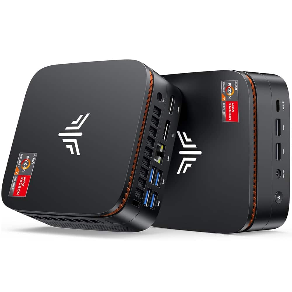 Kamrui - H1 Mini Gaming PC AMD Ryzen 7 6800H (8C/16T,up to 4.7GHz) 32GB DDR5 4800MHz 1TB SSD WiFi6 BT5.2 Win11 pro