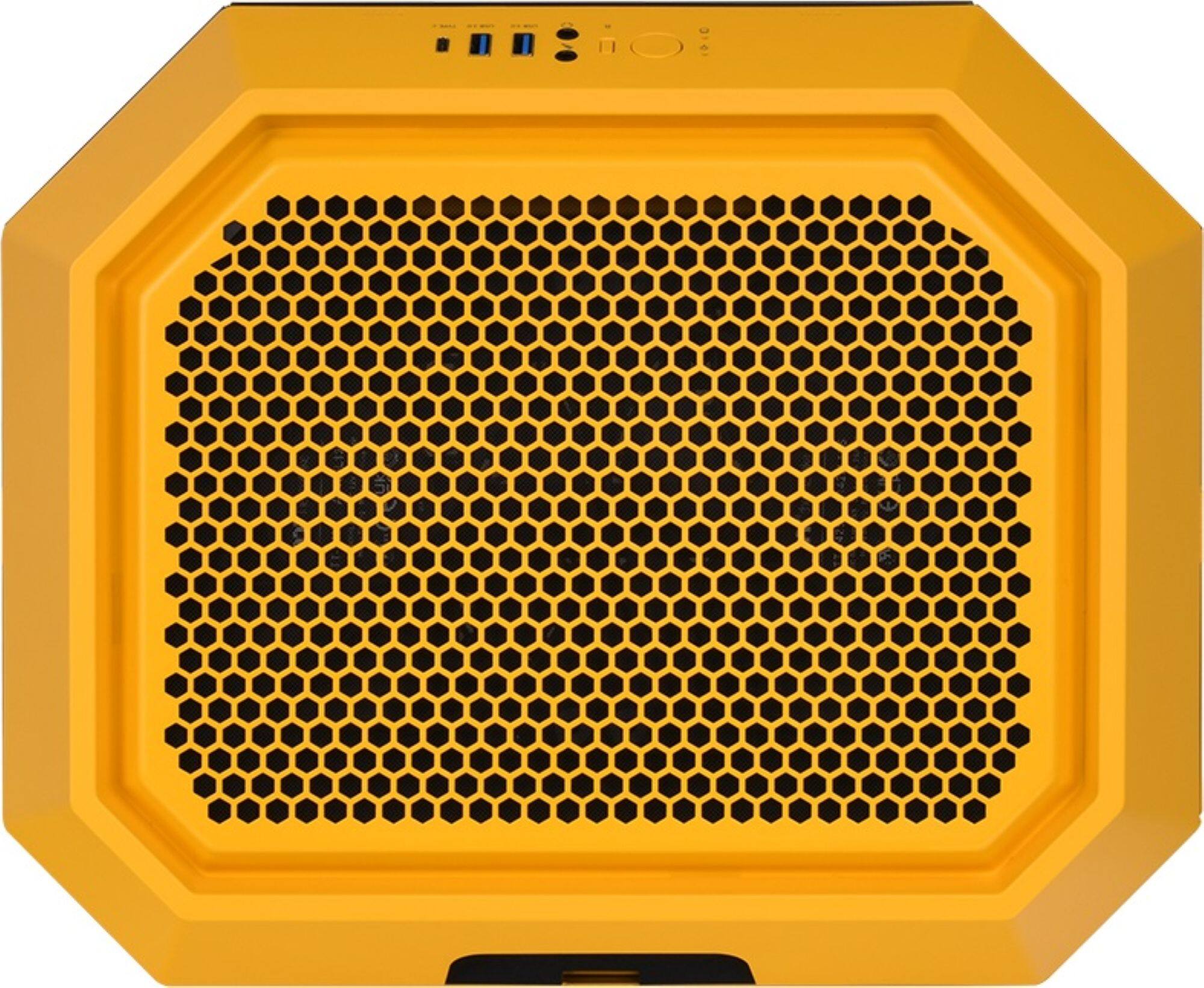 Alt View 21. Thermaltake - The Tower 300 Micro ATX PC Case - Bumblebee Yellow.